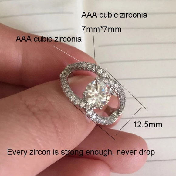 C cross moon bling ring for women!!! - Picture 2 of 5